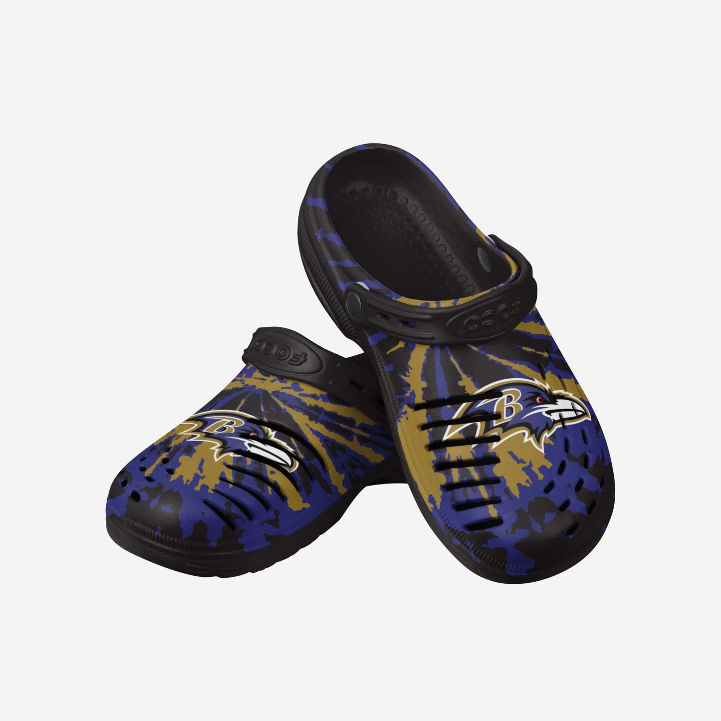 Baltimore Ravens Tie-Dye Clog With Strap